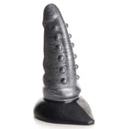 XR Brands Creature Cocks Beastly Tapered Bumpy Silicone Dildo 21cm Silver XR Brands