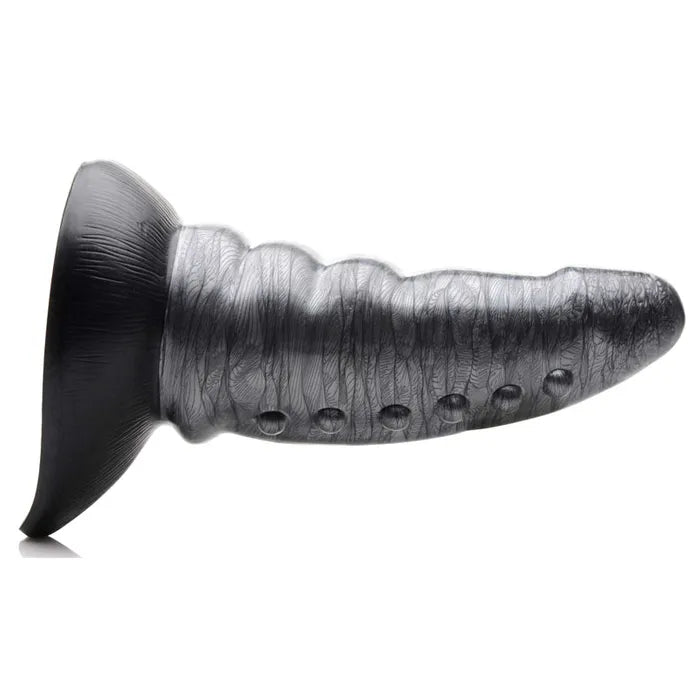 XR Brands Creature Cocks Beastly Tapered Bumpy Silicone Dildo 21cm Silver XR Brands