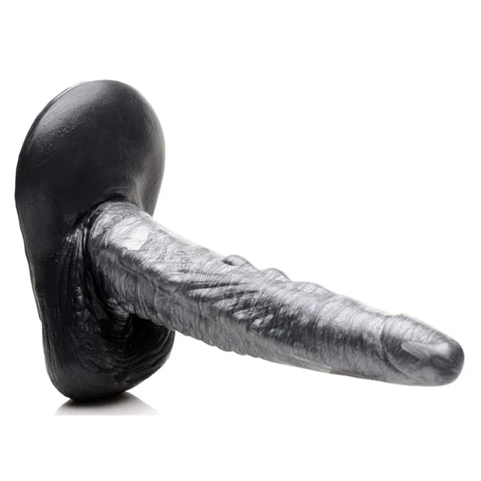 XR Brands Creature Cocks The Gargoyle Rock Hard Silicone Fantacy Dildo 23.6cm Silver XR Brands