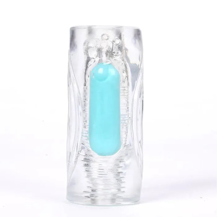 Maia Aster Vibrating Stroker Sleeve Clear Secondary image
