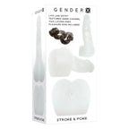 Gender X STROKE & POKE Stroker Dong 20cm Clear Gender X