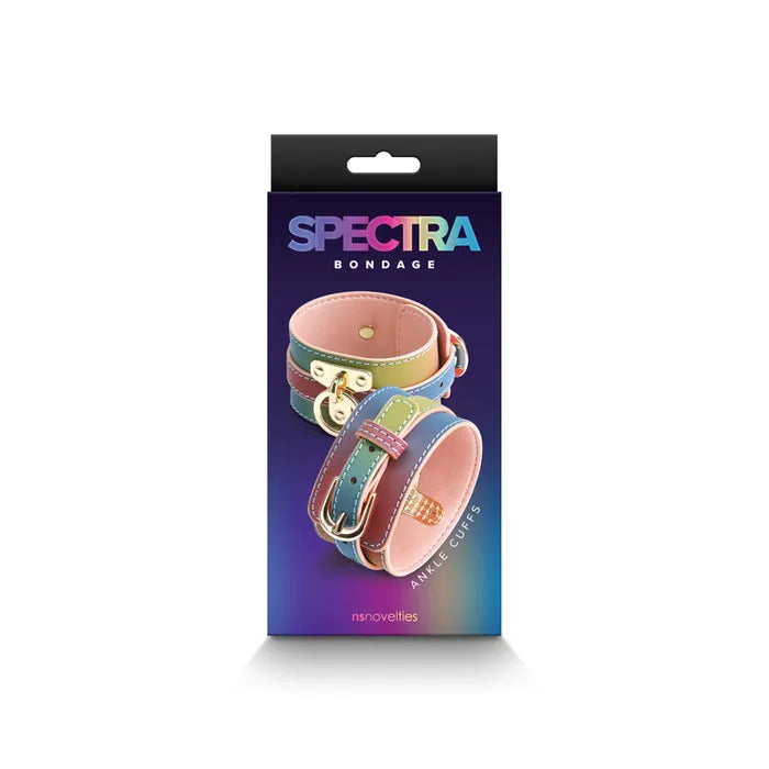 Spectra Bondage Ankle Cuffs Restraints Rainbow NS Novelties