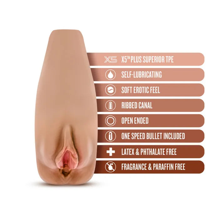 Blush Novelties M Elite Soft & Wet Renata Vibrating Vagina Stroker Ta Blush Novelties