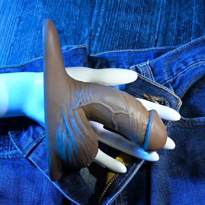 Gender X Silicone Dark Packer 10cm Brown Gender X