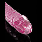 Pipedream Icicles #86 Glass Dong With Suction Base 17cm Pink Pipedream