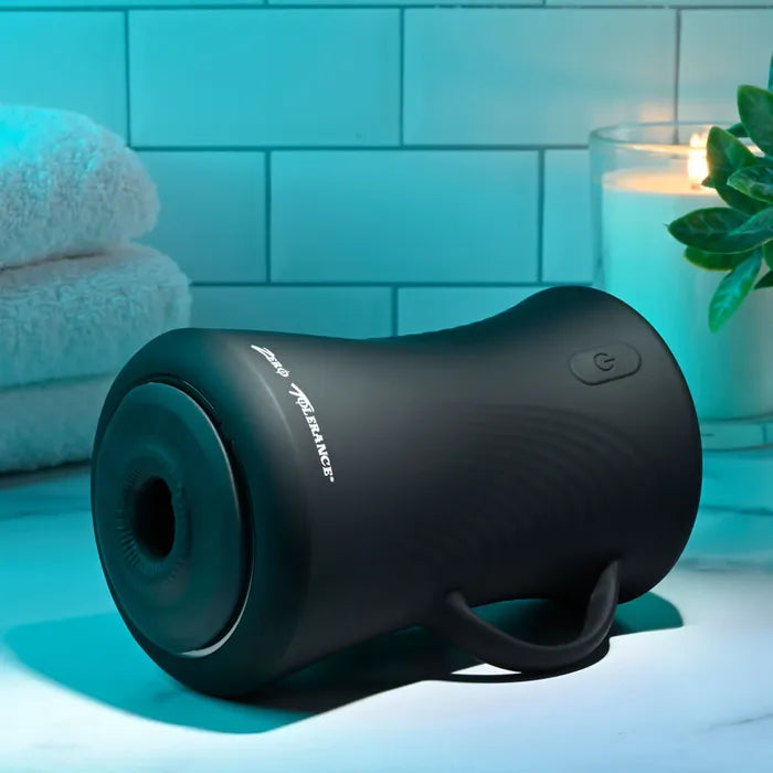 Zero Tolerance GYRO STROKE USB Rechargeable Powered Masturbator Black Zero Tolerance