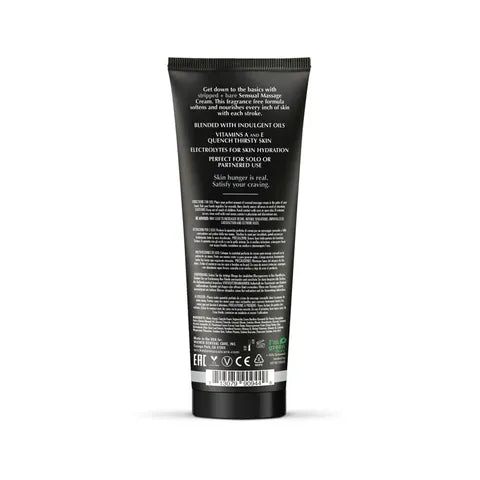 Wicked STRIPPED & BARE Sensual Unscented Massage Cream 120ml Tube Wicked