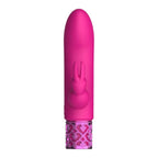 Shots Toys ROYAL GEMS Dazzling Silicone Rechargeable Bullet Vibrator Pink Shots Toys