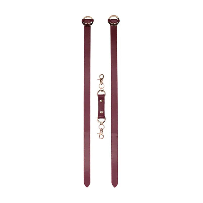 OUCH! Halo Thigh Cuffs Leg Restraints Burgundy Shots Toys