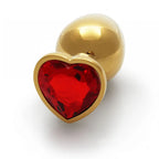 Shots Toys OUCH! Heart Gem Butt Plug With Heart Gem Base Large 9.3cm