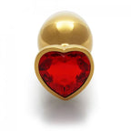 Shots Toys OUCH! Heart Gem Butt Plug With Heart Gem Base Large 9.3cm