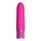 Shots Toys ROYAL GEMS Imperial Silicone Rechargeable Bullet Vibrator Pink Shots Toys