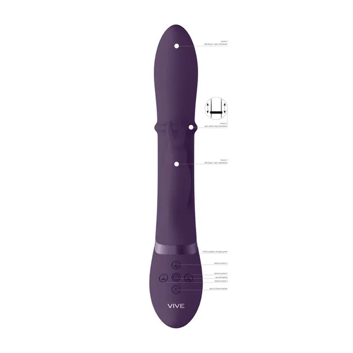 Shots Toys Vive Halo USB Rechargeable Rabbit Vibrator Shots Toys