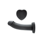 WhipSmart Heartbreaker Dildo With Heart Shaped Base 7 Inch Black WhipSmart
