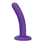 WhipSmart Slimline Rechargeable Vibrating Dildo 5 Inch Purple WhipSmart