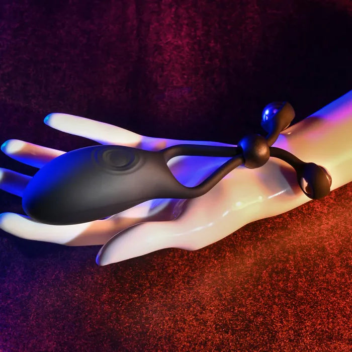 Zero Tolerance THE BIG BANG USB Rechargeable Vibrating Lasso Cock Ring Black Zero Tolerance