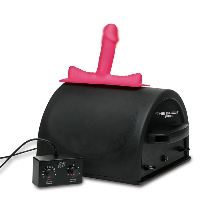 XR Brands LoveBotz 50X Saddle Pro Mains Powered Sex Machine With 4 Attachments XR Brands