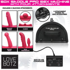 XR Brands LoveBotz 50X Saddle Pro Mains Powered Sex Machine With 4 Attachments XR Brands
