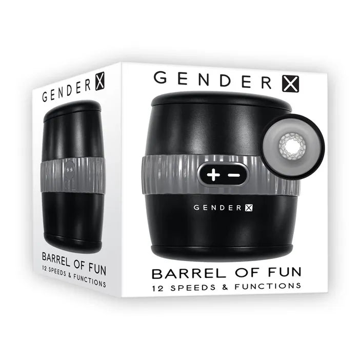 Gender X BARREL OF FUN USB Rechargeable Stroker Black