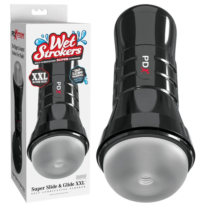 Pipedream PDX Wet Pussies Super Slide & Glide Stroker XXL Clear Pipedream