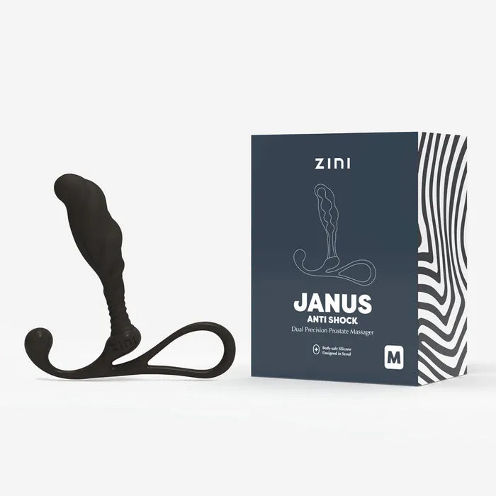 Zini Janus Anti Shock Prostate Massager Black Zini