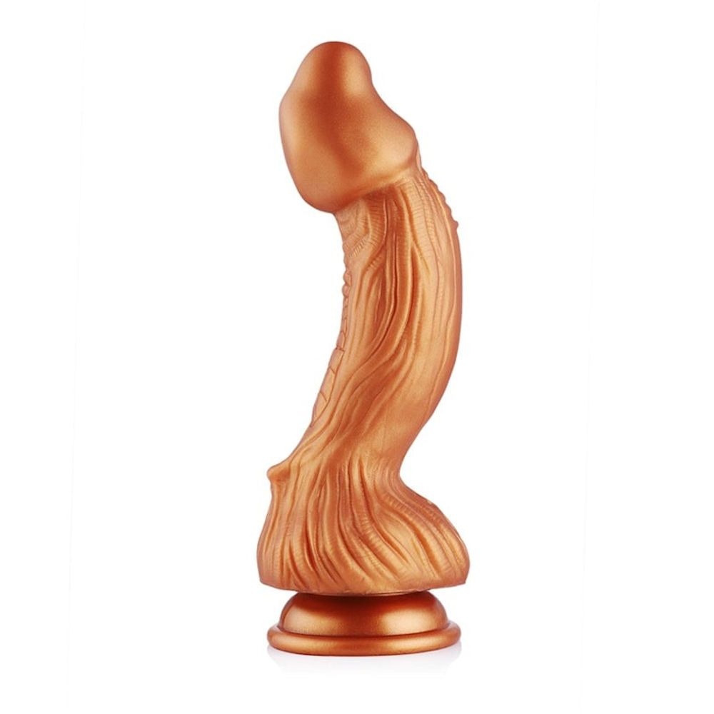 HiSmith Silicone Gold Monster Fantasy Dildo (KlicLok) 9.45 Inch HiSmith