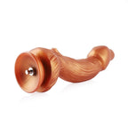 HiSmith Silicone Gold Monster Fantasy Dildo (KlicLok) 9.45 Inch HiSmith