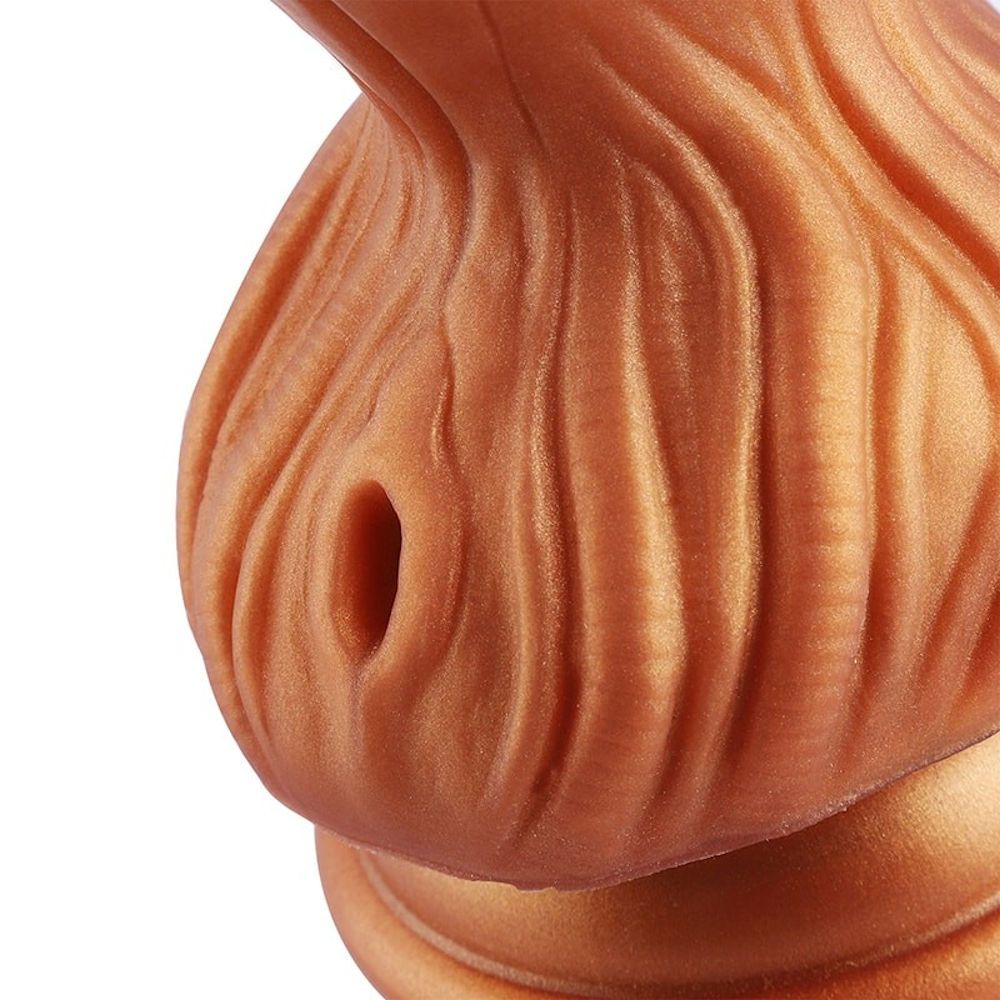 HiSmith Silicone Gold Monster Fantasy Dildo (KlicLok) 9.45 Inch HiSmith