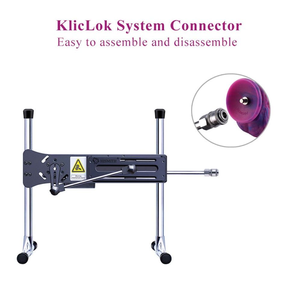 HiSmith Silicone Purple & Blue Monster Fantasy Dildo (KlicLok) 9.5 Inch HiSmith