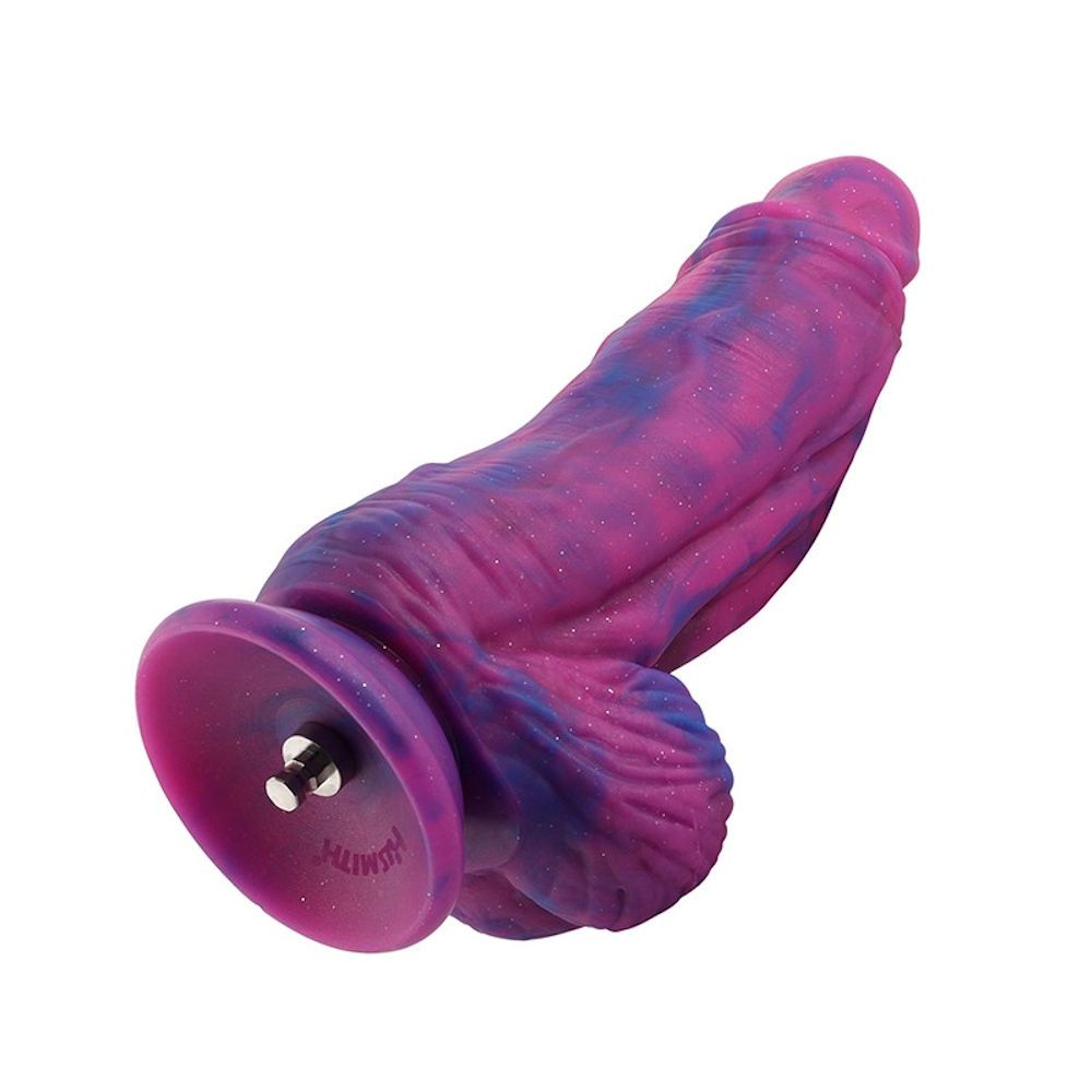 HiSmith Silicone Purple & Blue Monster Fantasy Dildo (KlicLok) 9.5 Inch HiSmith