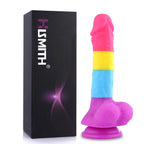 HiSmith Rainbow Silicone Fantasy Dildo 8.2 Inch HiSmith