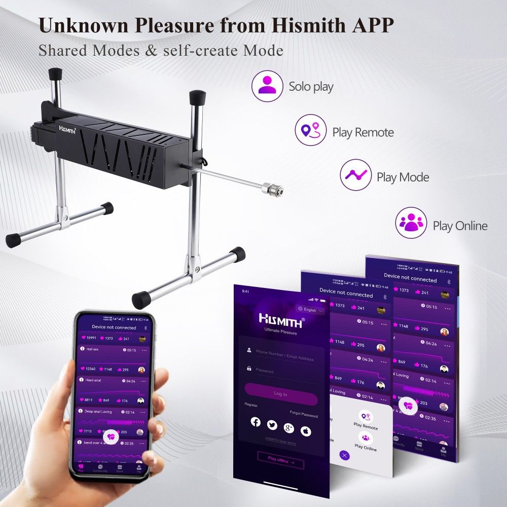 HiSmith Servok Premium App Controlled Sex Machine With KlicLok System HiSmith