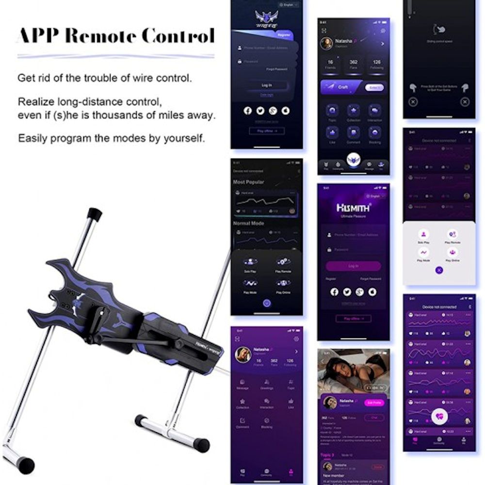 HiSmith & Wildolo Intelligent APP Controlled Premium Sex Machine HiSmith