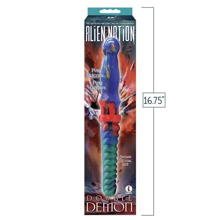Icon Brands Alien Nation Double Demon Fantasy Double Dildo 35cm - LOVVA