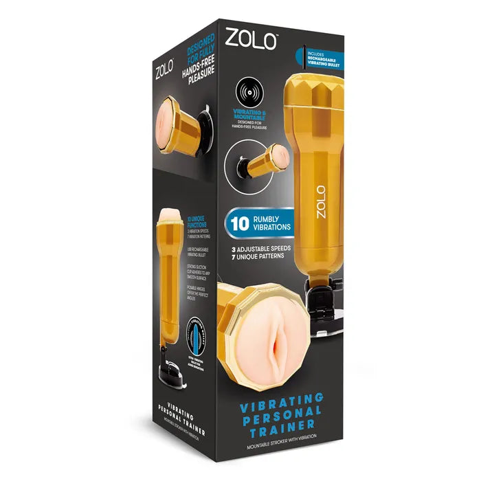 Zolo Vibrating Personal Trainer USB Rechargeable Vibrating Vagina Stroker With Suction Mount Zolo Main image