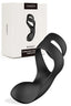 Svakom Benedict Vibrating Double Ring Perineum Stimulator Vibrating Cock Ring Black SVAKOM