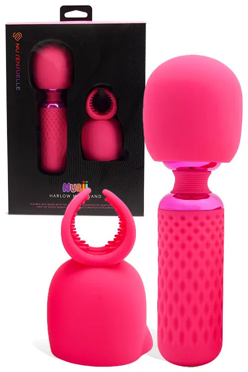 NU Sensuelle Harlow Nubii 7.3" Heated Wand Massager with Stroker Attachment Nu Sensuelle