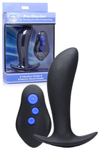 Zeus Pro Shocker 4.7" Vibrating  E Stim Prostate Massager with Remote Control Zeus