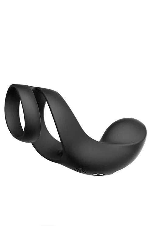 Svakom Benedict Vibrating Double Ring Perineum Stimulator Vibrating Cock Ring Black Secondary image