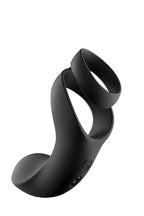 Svakom Benedict Vibrating Double Ring Perineum Stimulator Vibrating Cock Ring Black SVAKOM