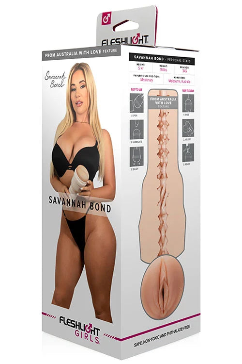 FleshLight Savannah Bond 9.75" Masturbator Fleshlight