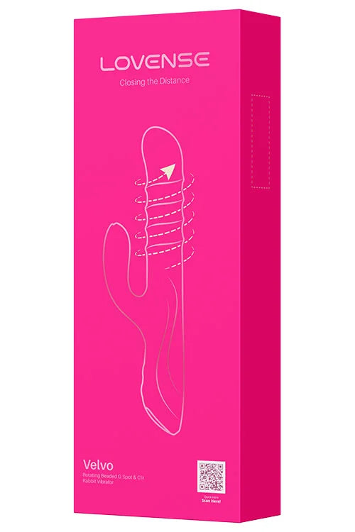 Lovense Velvo 9.7" App Controlled Rotating & Rolling Rabbit Vibrator Fleshlight