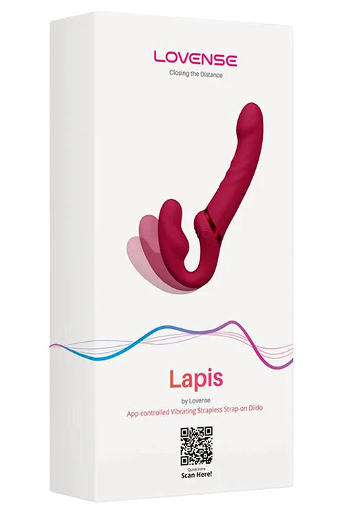 Lovense Lapis Flexible Vibrating Strapless Strap On Dildo Lovense