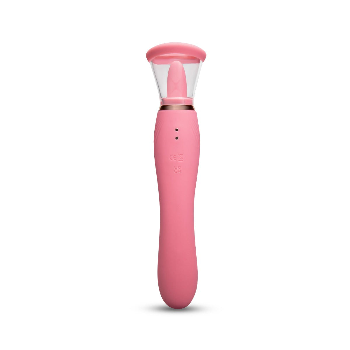 Le Wand Lick Double Ended Vibrator With Tongue Stimulator Pink Main image