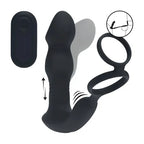 Shots Toys LEVELZ Remote Controlled Prostate Stimulator With Cock Ring Black Shots Toys