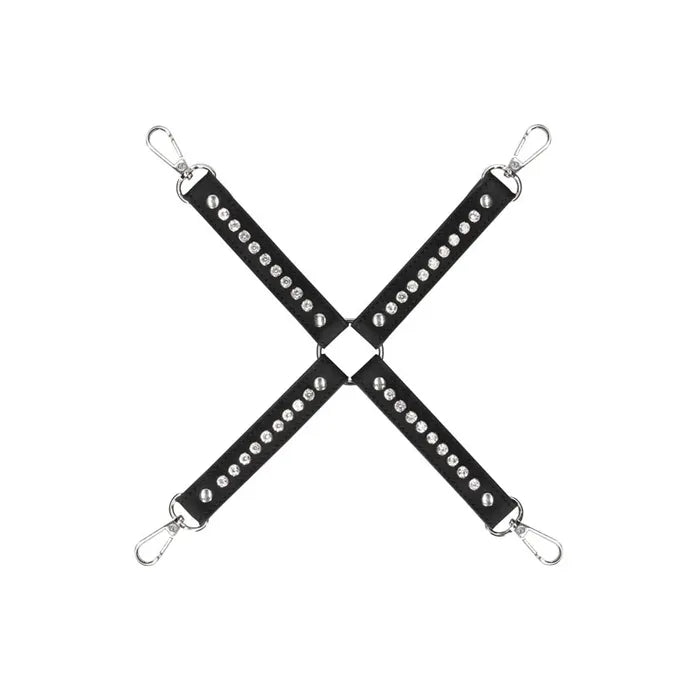 OUCH! Diamond Studded Hogtie Restraint Black Shots Toys