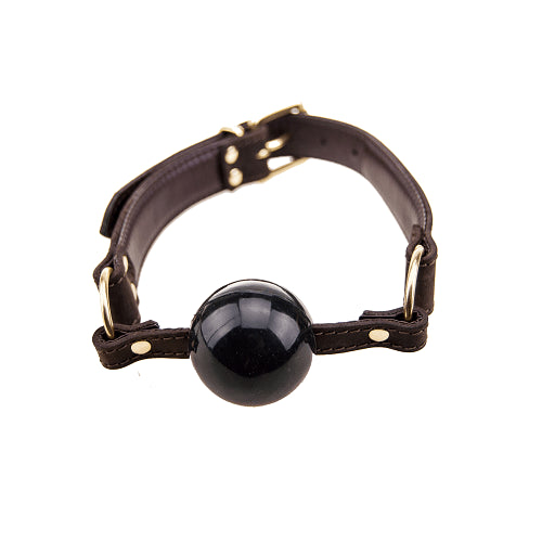 Bound  Nubuck Leather Solid Ball Gag Bound