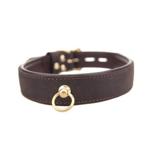Bound  Nubuck Leather Choker With 'O' Ring Bound Main image