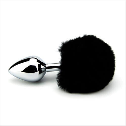 Furry Fantasy Black Bunny Tail Butt Plug Furry Fantasy