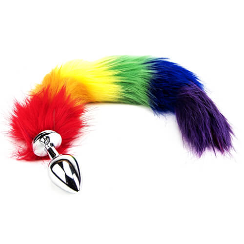 Furry Fantasy Rainbow Tail Butt Plug Furry Fantasy